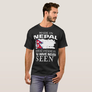 Gjort i Nepal mest enorm som ses aldrig T Shirt