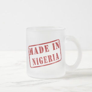 Gjort i Nigeria Frostad Glasmugg