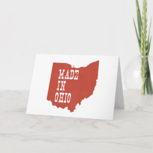 Gjort i Ohio landskap hälsningen Kort