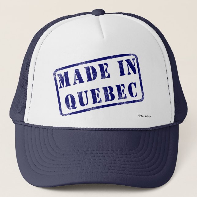 Gjort i Quebec Truckerkeps (Framsida)