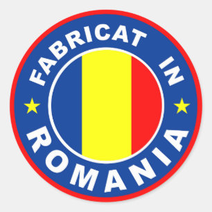 gjort i romanian etikett för