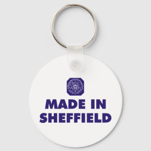 Gjort i Sheffield Nyckelring