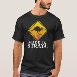 Gjort i Straya (Australien) mörk T-shirt
