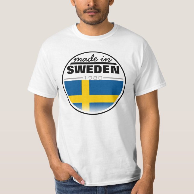 Gjort i… "sverige ", t-shirt (Framsida)
