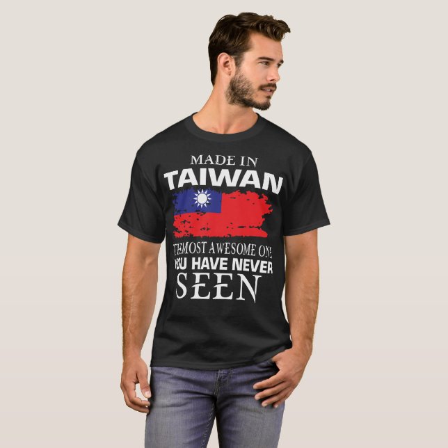 Gjort i Taiwan mest enorm som ses aldrig T Shirt (Hel framsida)