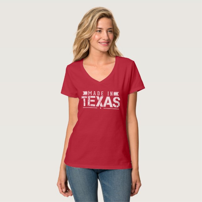 "Gjort i Texas ", T-shirt (Hel framsida)