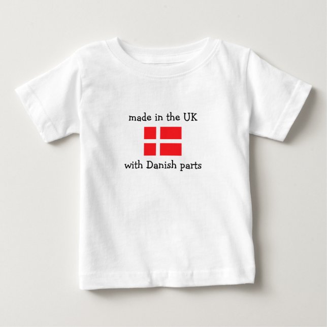 gjort i UKEN med danskadelar T Shirt (Framsida)