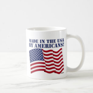 GJORT I USA AV AMERIKANER! KAFFEMUGG