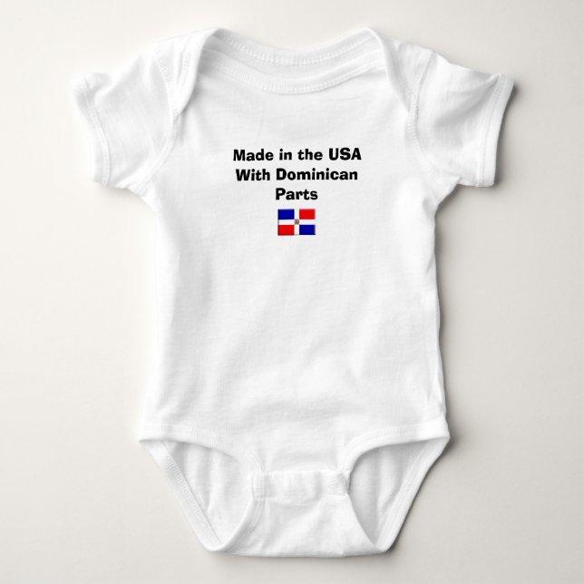 Gjort i USA med dominikanska delar T-shirt (Framsida)