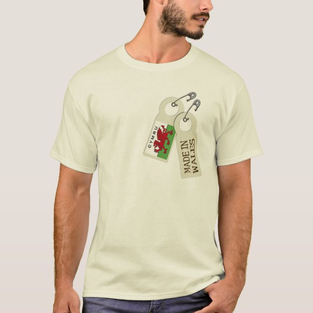 Gjort i Wales Tee Shirt (Framsida)