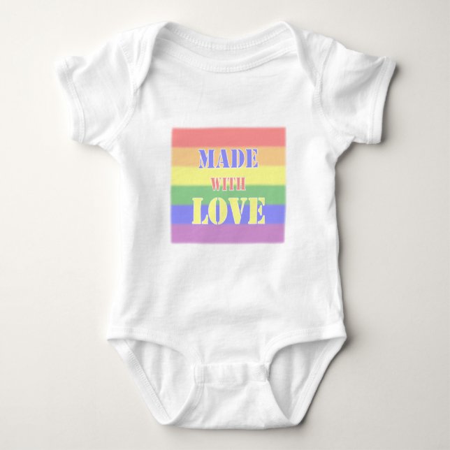 Gjort med crawlsimmaren för kärlekfamiljpride tee shirt (Framsida)