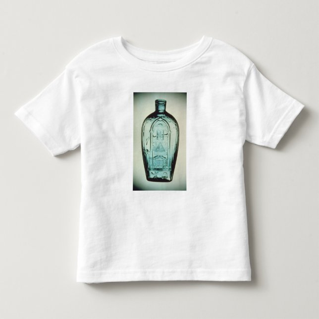 Gjuta-blåst masonic flaska t-shirt (Framsida)