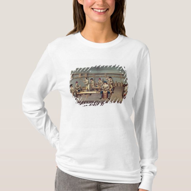Gjuta pudrakulorna tee shirt (Framsida)