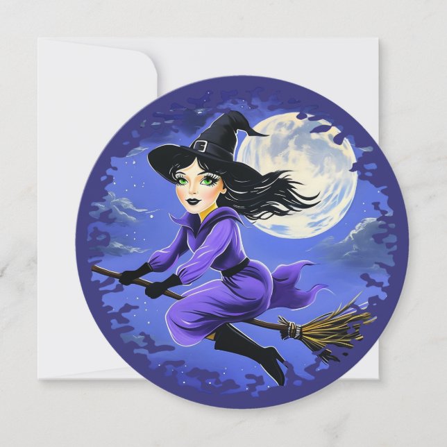 Gjutflygning med brom - Wicca Halloween 7 (Framsida)