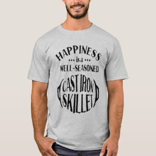 Gjutjärnlyckan är en väl kryddad kastrull t shirt