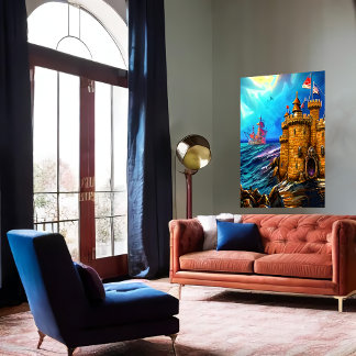 Gjutle i havet | AI Art Poster