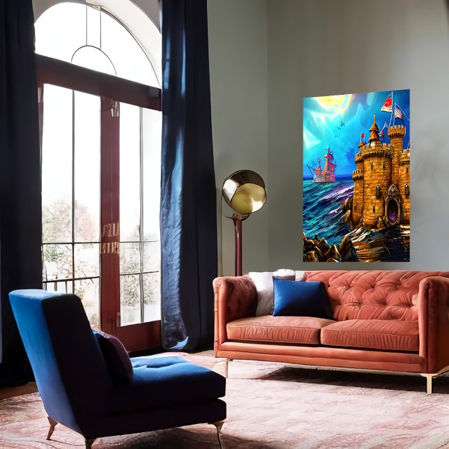 Gjutle i havet | AI Art Poster (Skapare uppladdad)