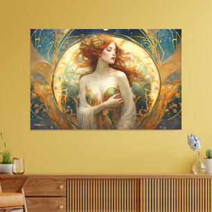 GK_24005, Art nouveau Stil Canvastryck