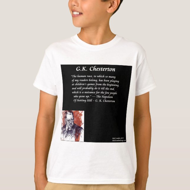 GK Chesterton & Inledningsboklinje Tee Shirt (Framsida)