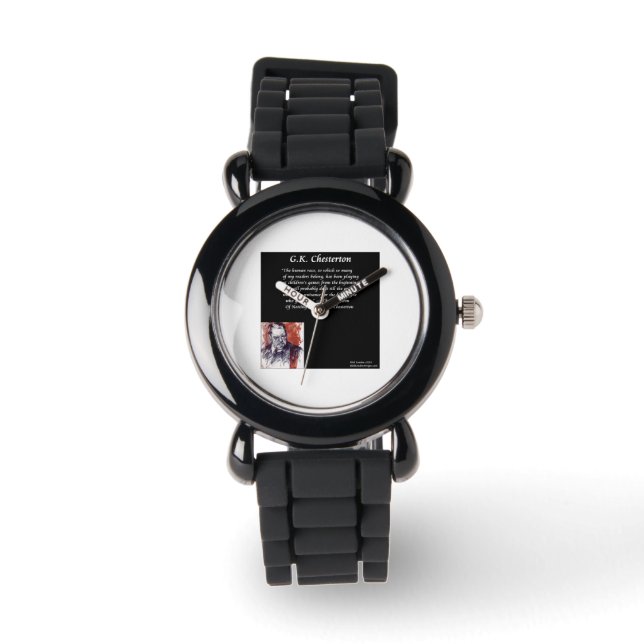 GK Chesterton & Open Line of NapoleonBook Watch Wa Armbandsur (Framsida)