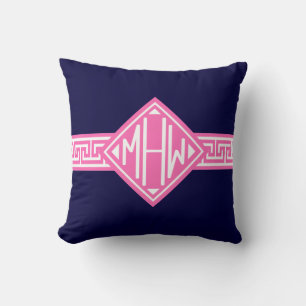 GK Ram #2 Diamantformad monogram Kudde