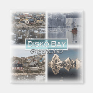 GL0013 Amerika, Grönland, Disko Bay, kylskåp Magnet