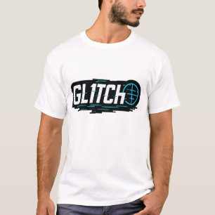 GL1TCH   En modern teknisk Logotyp för Futuristisk T Shirt