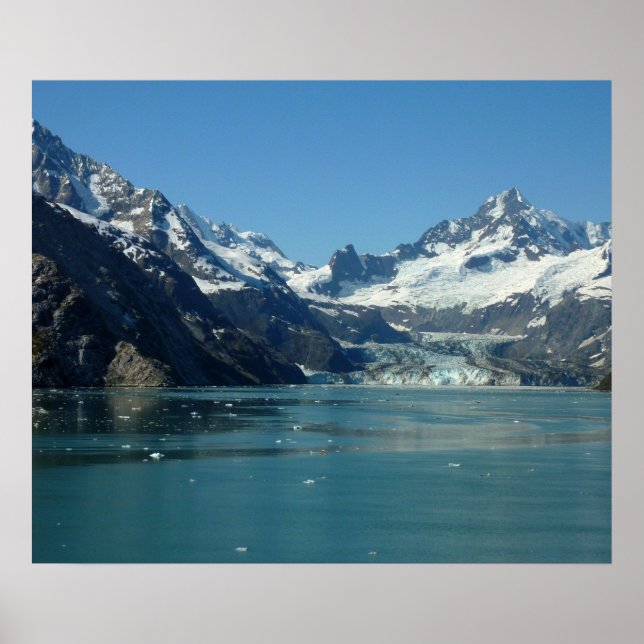 Glacärfyllda vatten i Alaska Poster (Framsidan)