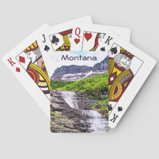Glace Melt Waterfalls Rush från Rocky mountains Casinokort