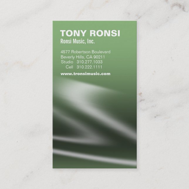 Glacé visitkort (pilen) (Framsida)