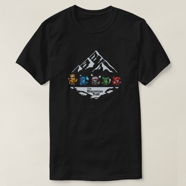 Glacerian Trail - Black T-Shirt (Design framsida)