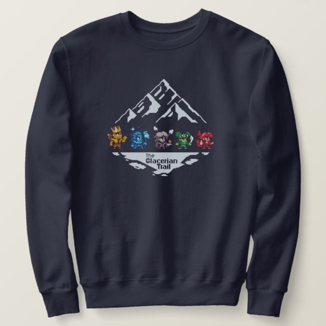 Glacerian Trail - Blue Sweatshirt (Design framsida)