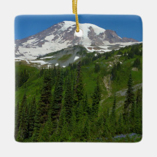 Glacial smältning vid Mount Rainier Julgransprydnad Keramik