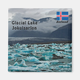 Glacialsjön Jokulsarlon - Island Magnet