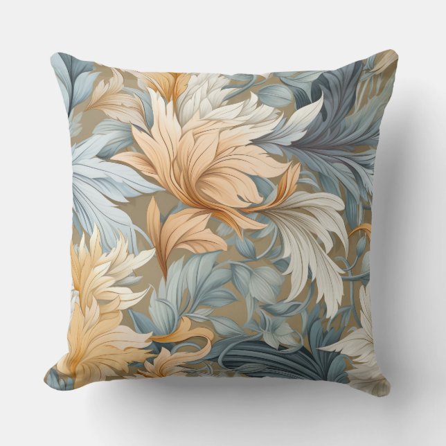 Glaciär Flora Symphony Winter Botanical Kudde (Framsida)