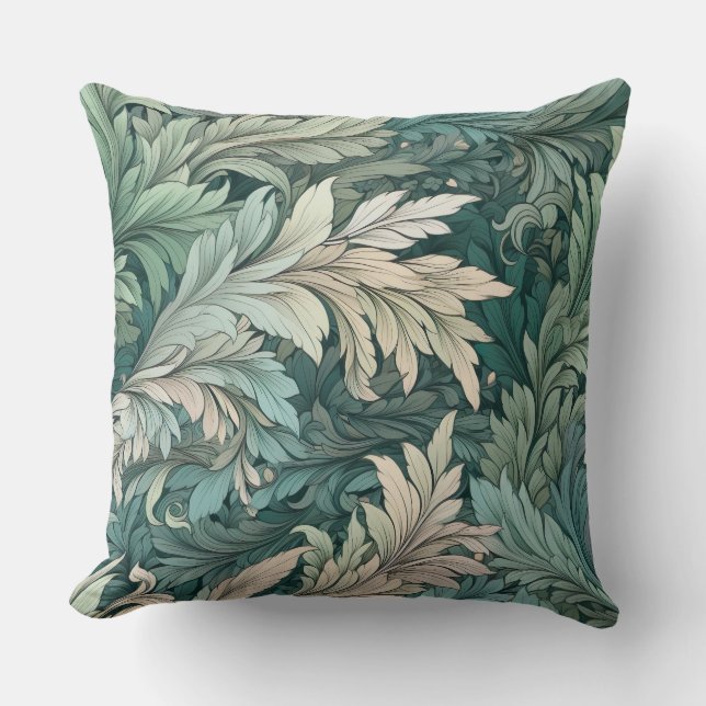 Glaciär Flora Symphony Winter Botanical Kudde (Framsida)