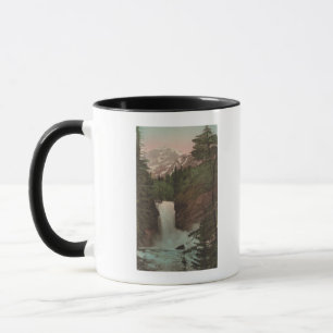 Glaciär MTView av tricknedgångglaciären, MT Mugg