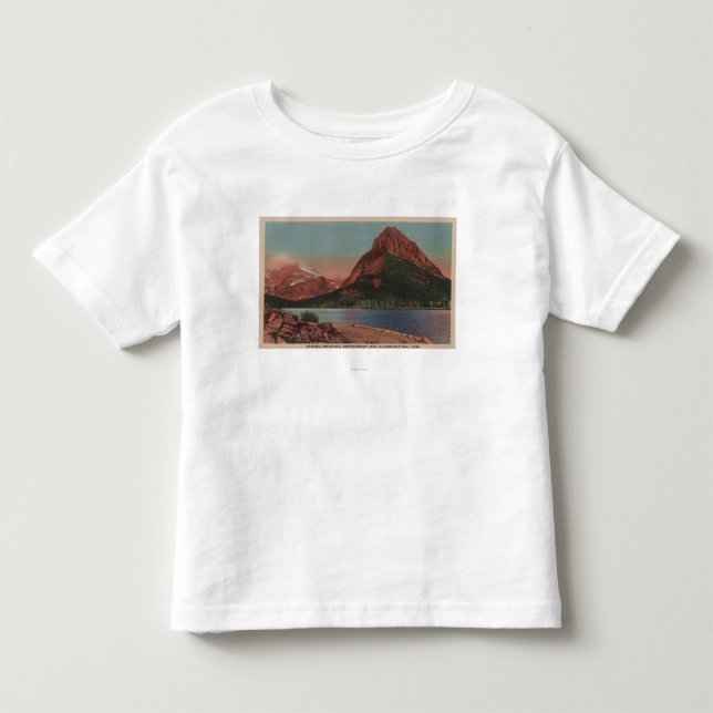 Glaciären MT - beskåda av Grinnell Mt. & T Shirt (Framsida)