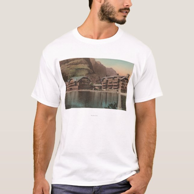 Glaciären MT - beskåda av många glaciärhotellet Tee Shirt (Framsida)