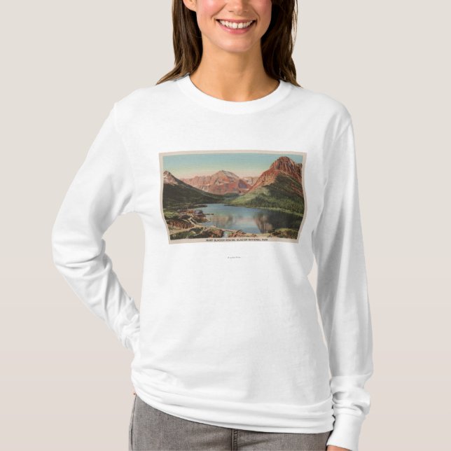 Glaciären MT - beskåda av många glaciärregionen Tee Shirt (Framsida)