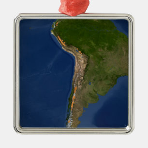 Glaciärer i regioner av South America Julgransprydnad Metall