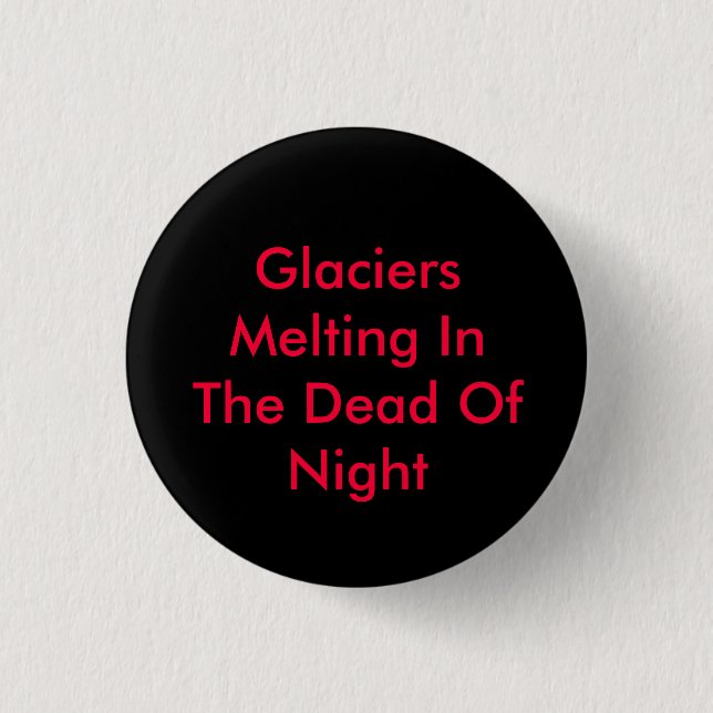 Glaciärer smälter mitt i natt knapp (Framsida)