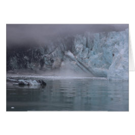 Glaciärfjärd Alaska Hälsningskort