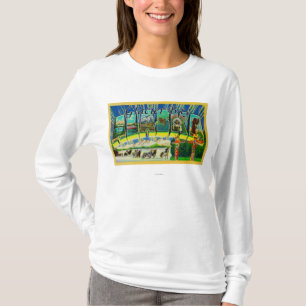 Glaciärfjärd, Alaska - stora brevplatser T-shirt
