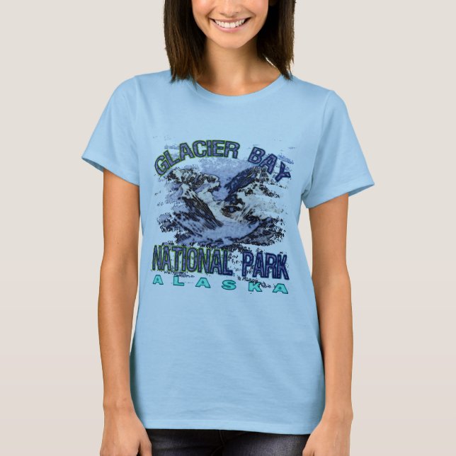 Glaciärfjärdnationalpark, Alaska T-shirt (Framsida)
