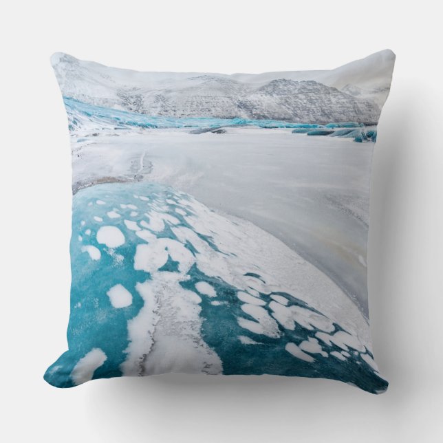 Glaciäris, fryst, Island Kudde (Framsida)