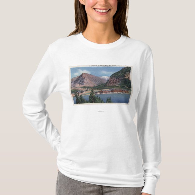 Glaciärnationalpark, många MT - glaciärhotell 2 T Shirt (Framsida)