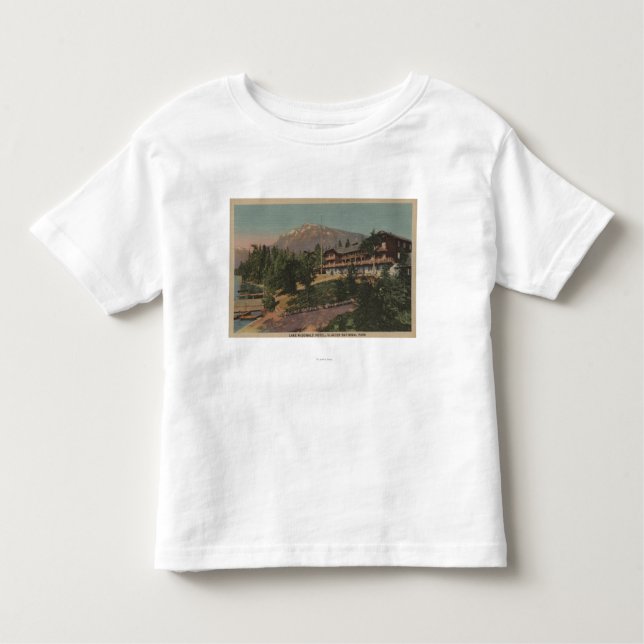 Glaciärnationalpark, MT - sjö McDonald T-shirt (Framsida)