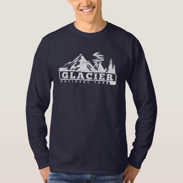 Glaciärnationalpark T Shirt (Framsida)