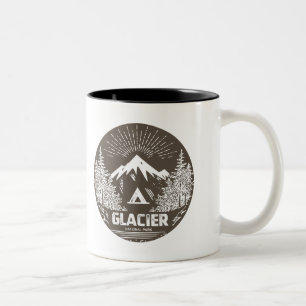 Glaciärnationalpark Två-Tonad Mugg